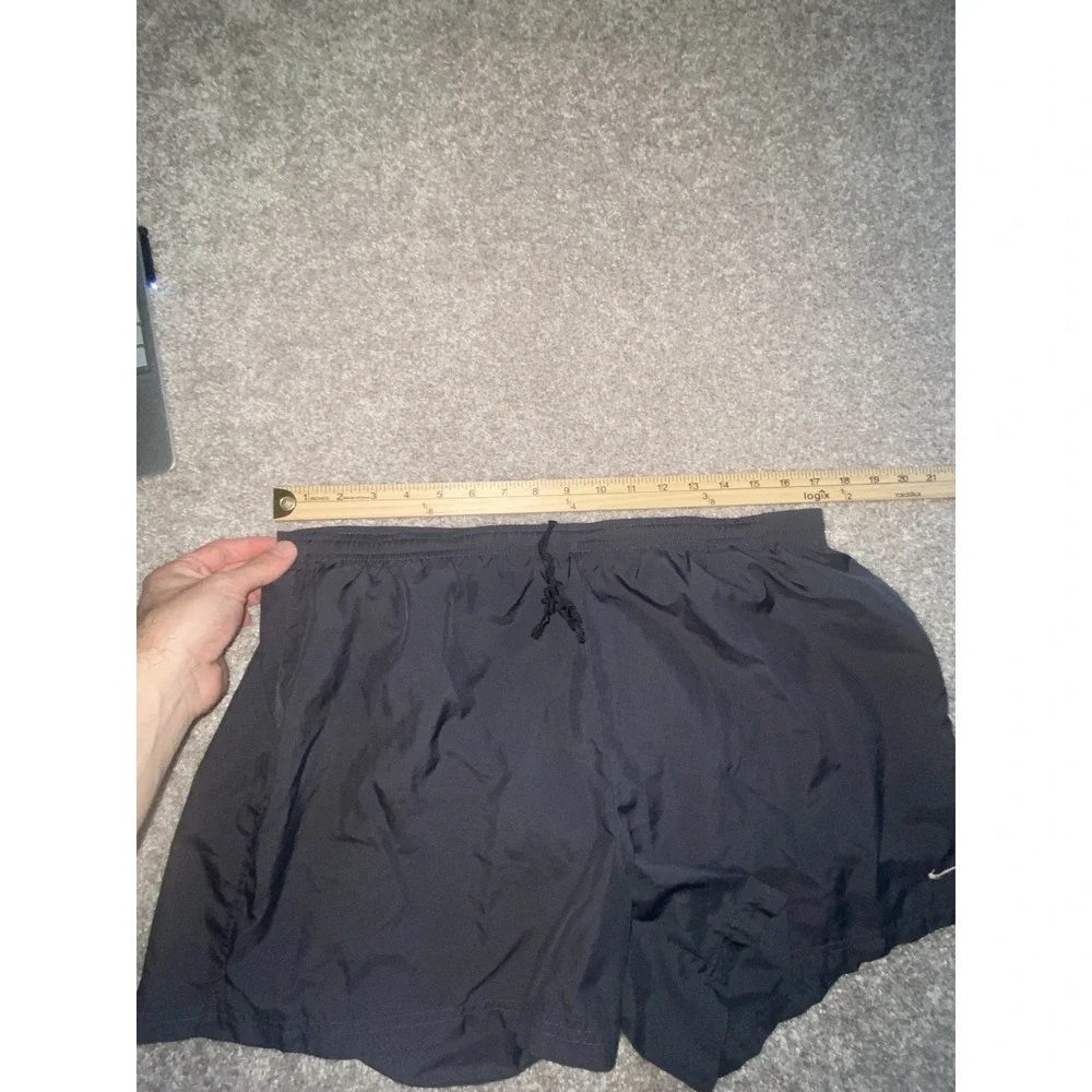 Nike Mens XXL Black Swoosh‎ Casual Workout Shorts Gym Performance Lightweight